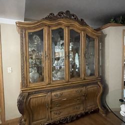 Dining Table And China Cabinet 