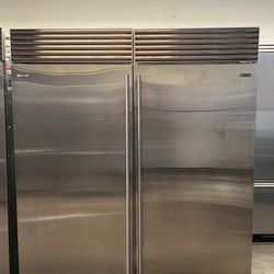Sub Zero 72”Wide Built In Refrigerator And Freezer Columns Set 