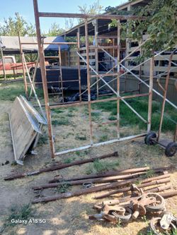 Tower scaffolding  with safety gard