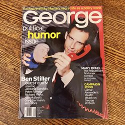 George Magazine - August 1999 - Political Humor Issue - Ben Stiller 