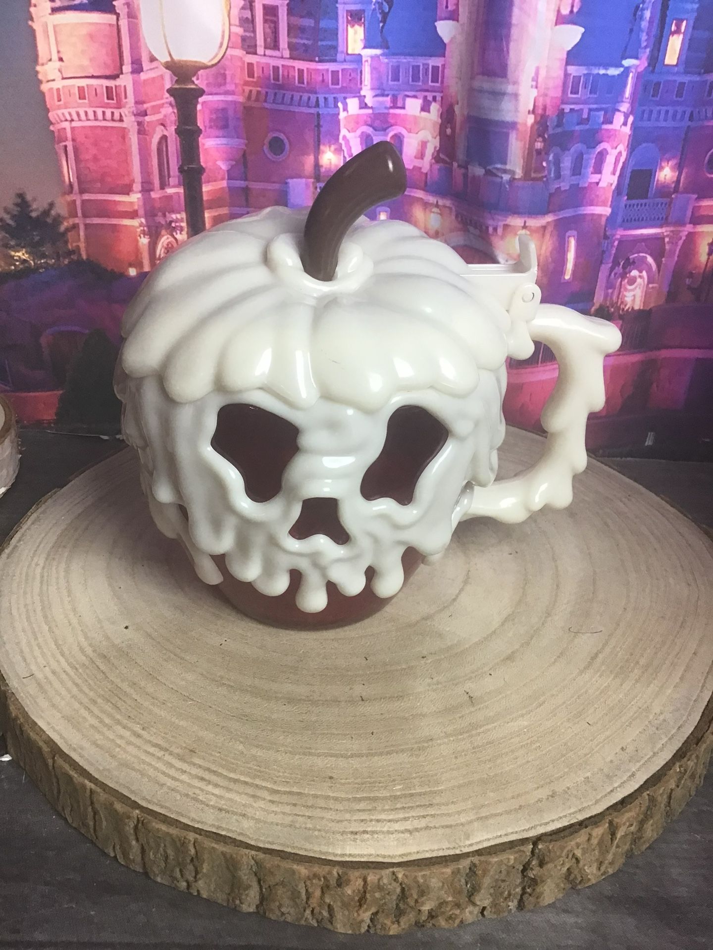 Disney Parks Red Poison Apple Stein Mug Cup 