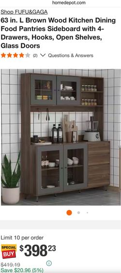 Brown/Gray Hutch - Cabinet