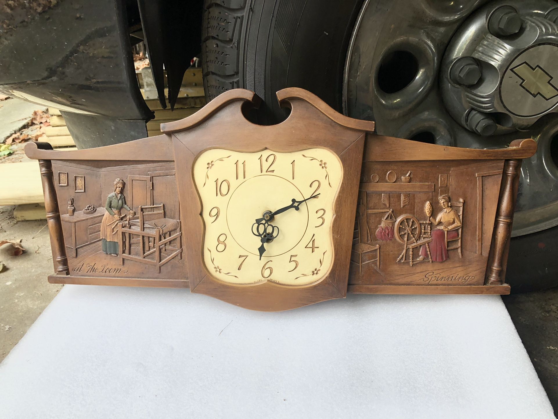 Antique American Clock -24x10x2