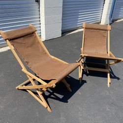Custom Made Vintage Folding Chairs