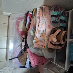Kids Clothes, A Blanket & Shoes