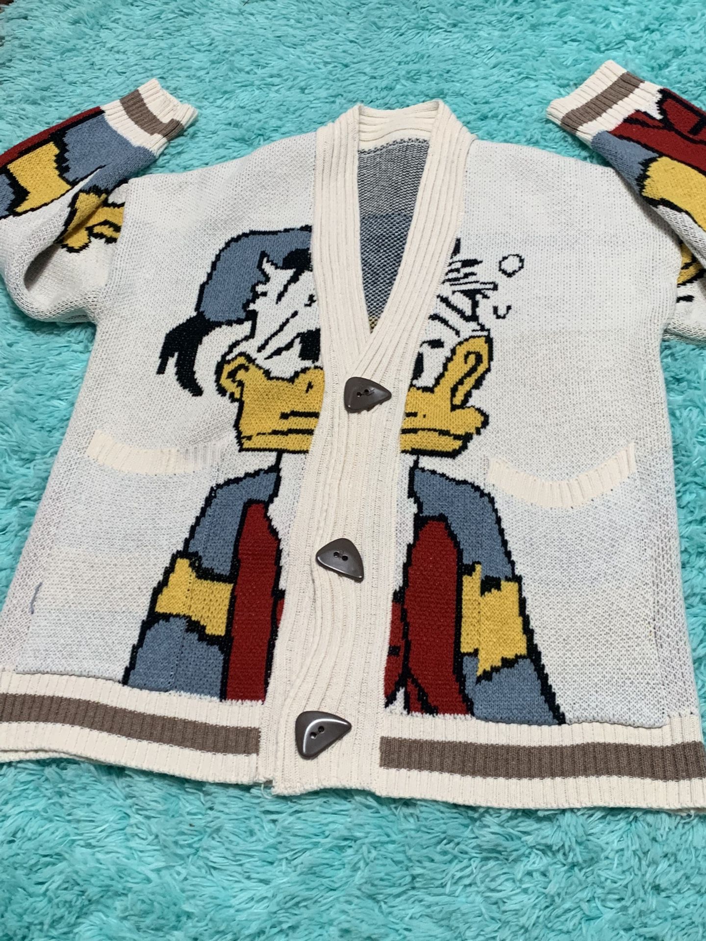 Donald Duck Vintage Knitted sweater - size Medium 🌟     #Vintagelooneytoons #looneytoons #Donaldduck #disney #vintagedisney 