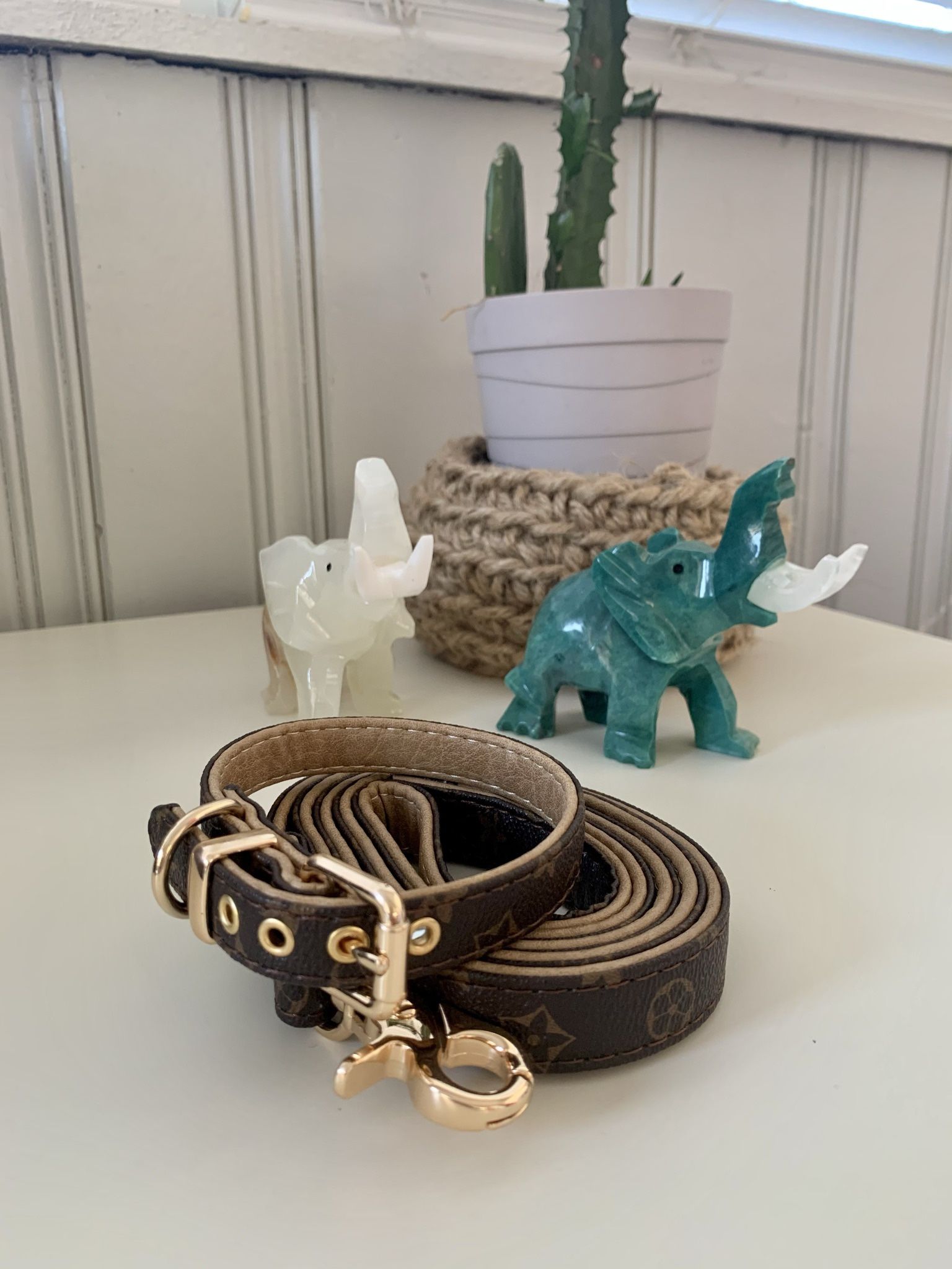 Luxury Dog Collar And Leash Set