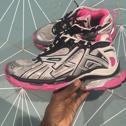 Balenciaga Runner 'Silver Black Pink' Size 13