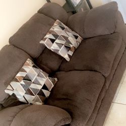Love Seat With Pillows