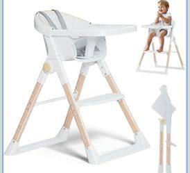 Baby High Chair, High Chairs for Babies and Toddlers, Convertible Folding High Chair