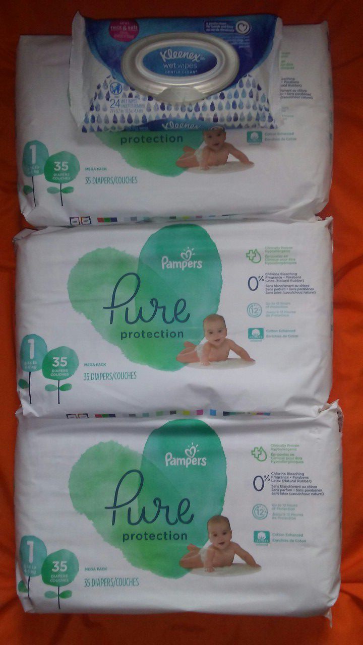 Pampers pure sz 1