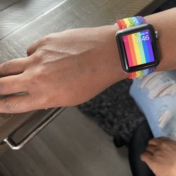 Watch band Compatible With Apple - Stretchy Nylon braided loop -  Adjustable Elastic Strap band -Watch Accessories /38/40/41mm 42mm/44mm/45mm Unisex