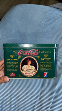 Coca Cola metal art collectors cards