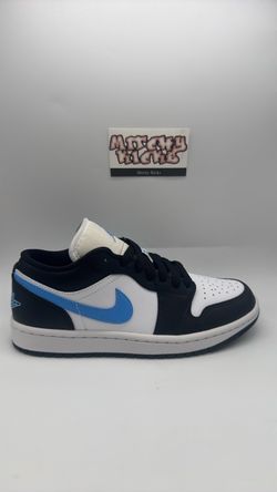 Jordan 1 Low Black University Blue White (Women’s) Sz. 6.5w