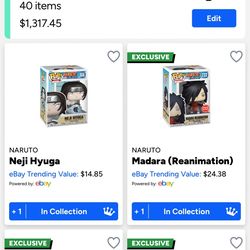 Naruto Funko pop collection 40 pops