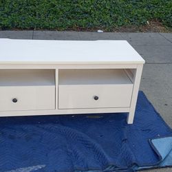 White Tv Stand Clean Good Condition Located In Canoga Park 