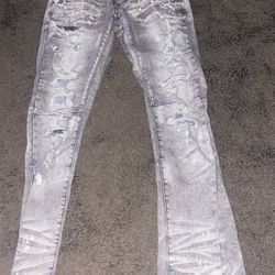 Smoke Rise Stacked Flared Jeans 