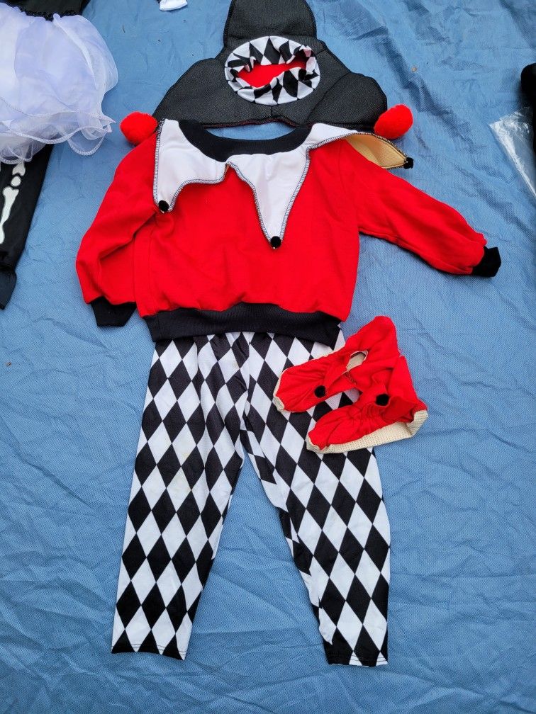 HALLOWEEN COSTUME court Jester Costume 2-4T