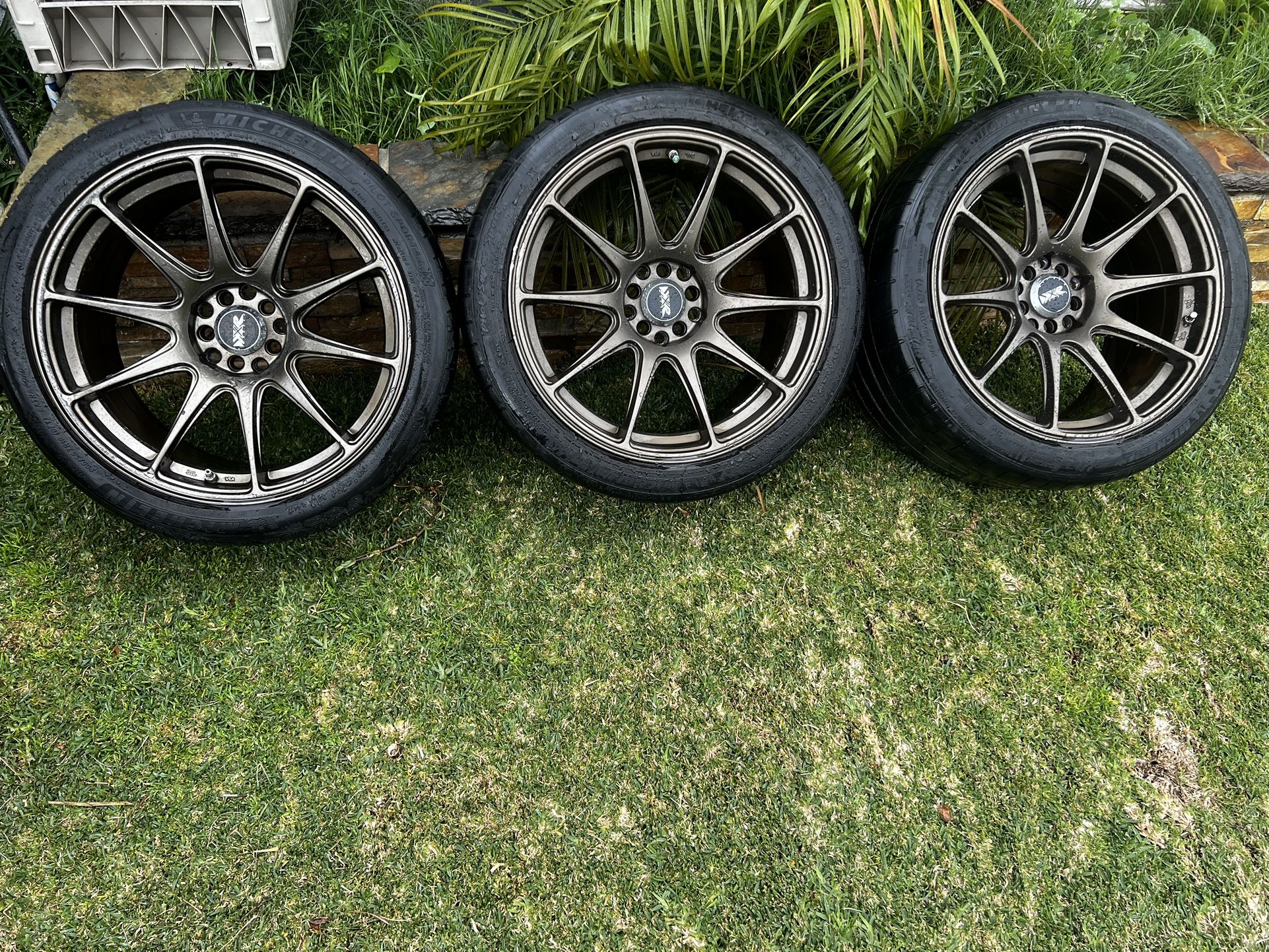 XXR 527 18X8.75 5X100 5X114.3 +20 Flat Bronze