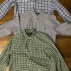Triple Bundle of Polo Ralph Lauren long sleeve men’s shirts 