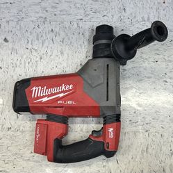 The Milwaukee M18 FUEL 18V Lithium-Ion Brushless Cordless 1 1/8” SDS Plus Rotary Hammer 