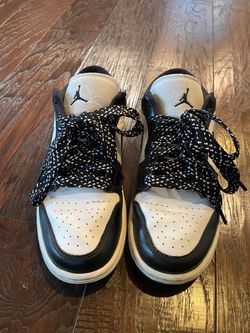 Air Jordan 1 Low Black and White Sneakers