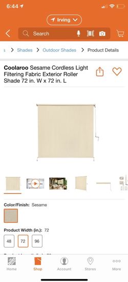 Coolaroo - Sesame Cordless Light Filtering