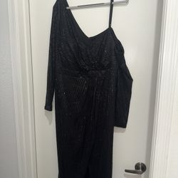 New Giffsineti Sequined Plus Size Dress