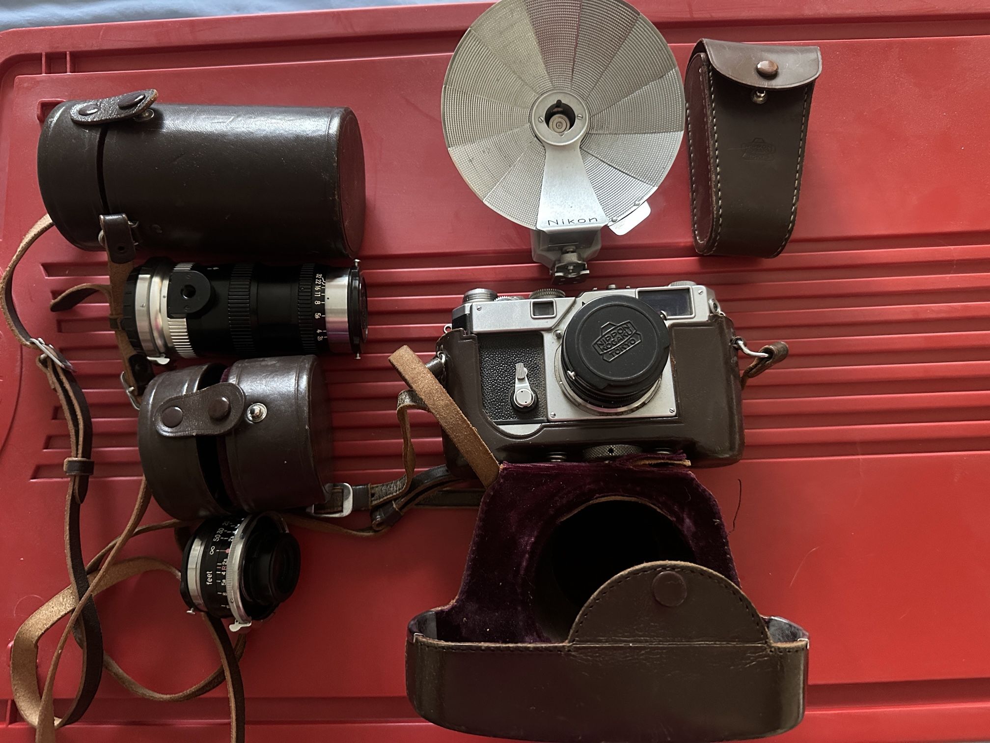 Nikon 35mm Camera With Lenses