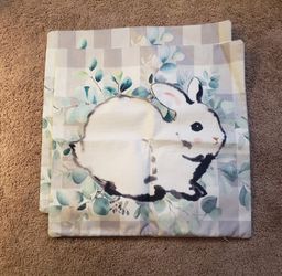 2 NEW Bunny Decorative Throw Pillow Covers 