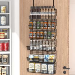 6-Tier Spice Rack Organizer with Door Hook -NEW (2764/6)