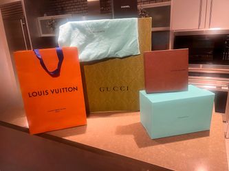 Designer Gift Packaging Lot – Tiffany, Louis Vuitton, Chanel, Gucci