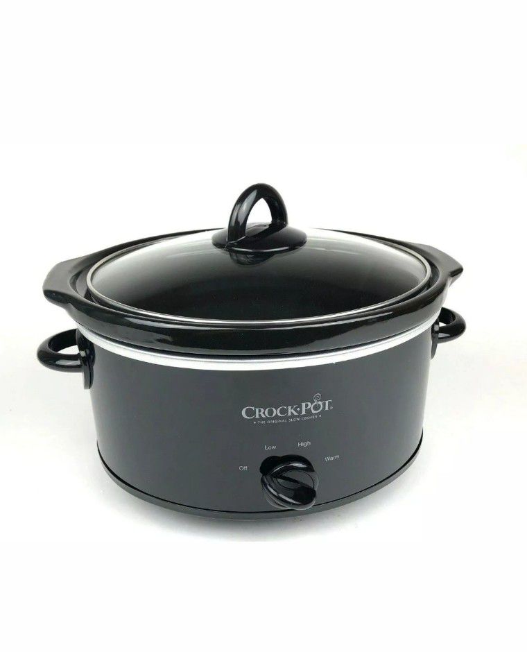 NEW Crock Pot Slow Cooker Classic #SCV400-B Oval 4 Quart Manual Dishwasher Safe