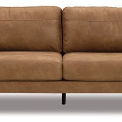 Ashley Furniture Telora Sofa - Caramel Faux Leather