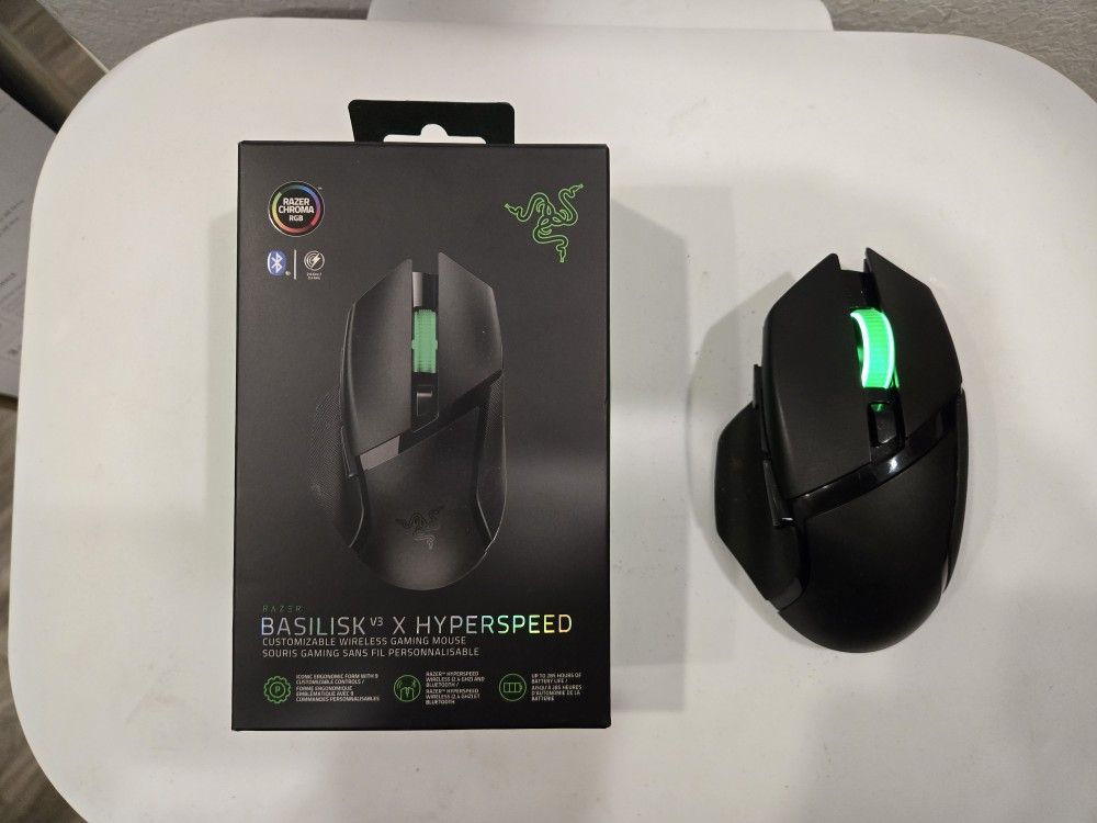 Razer Wireless Bluetooth Gaming Mouse - Basilisk V3 X Hyperspeed