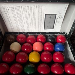 Snooker Ball Set 2 1/8 Used Billiards Snooker Set
