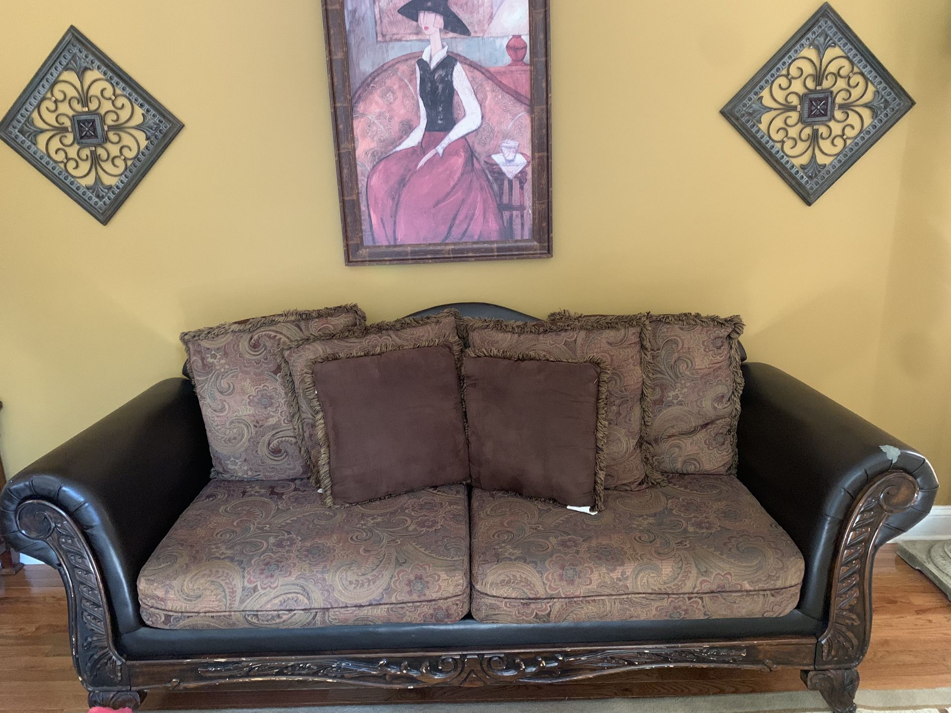 Sofa and loveseat