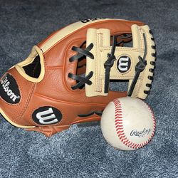 Youth size baseball Glove with the baseball!