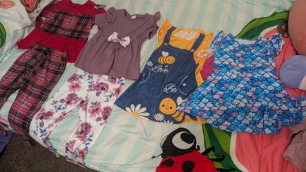 Girl size 4T clothes jackets and swim wear