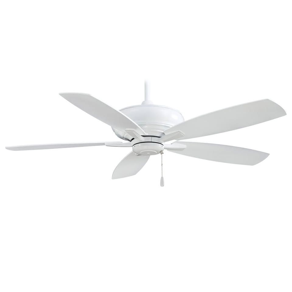 Minka Aire Kola 52-in White with White Blades Ceiling Fan Without Light ( 5 -Blade )
