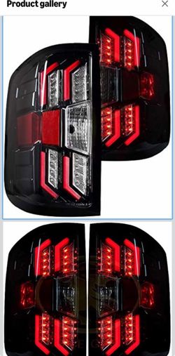 Chevy GMC Smoked LED Tail Lights Pair