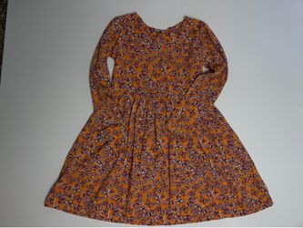 Like New! Girls Butterfly Long Sleeve Skater Dress - Size 5/6 (XS)