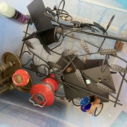 Assorted collection of candle holders 