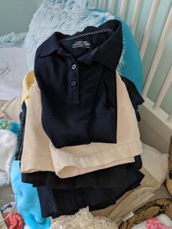 Navy Blue and Khaki colored uniforms!!!