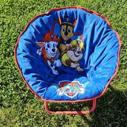 Nickelodeon's Paw Patrol 19" Toddler Mini Saucer Chair, Blue Polyester

