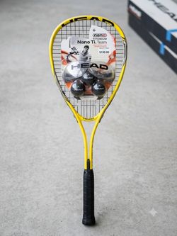 HEAD Nano Ti. Team Squash Starter Set – Brand New (Retail $75-$95, Only $30!)
