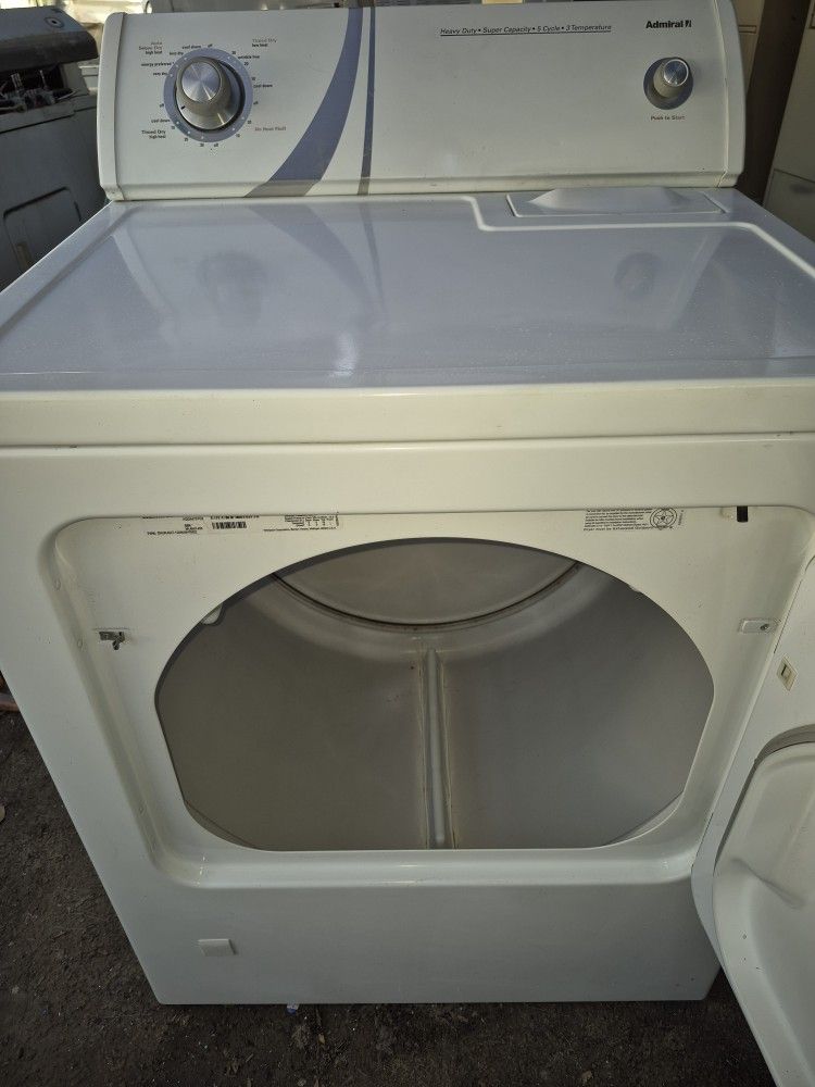 ADMIRAL Gas Dryer By Whirlpool Super Capacity And Heavy Duty Works Good