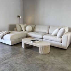 Modular Sectional Cloud Sofa Chaise With Ottoman 