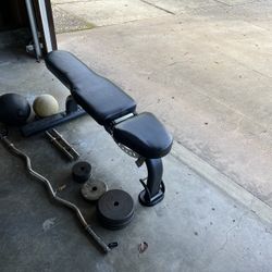 Utility Bench w/ Weights