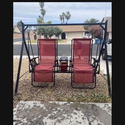 two-seat bungee swing, With a center console